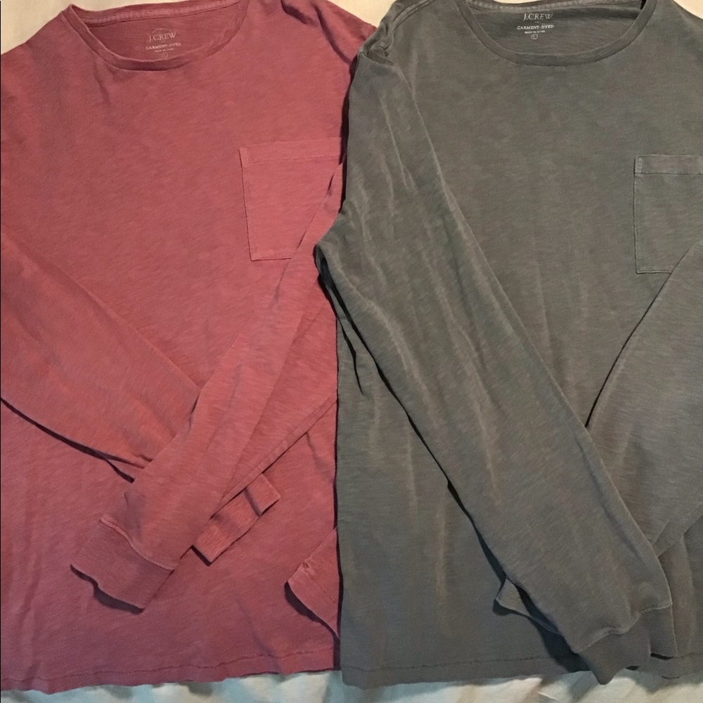 Two GUC Men’s JCrew Long Sleeve T-Shirts